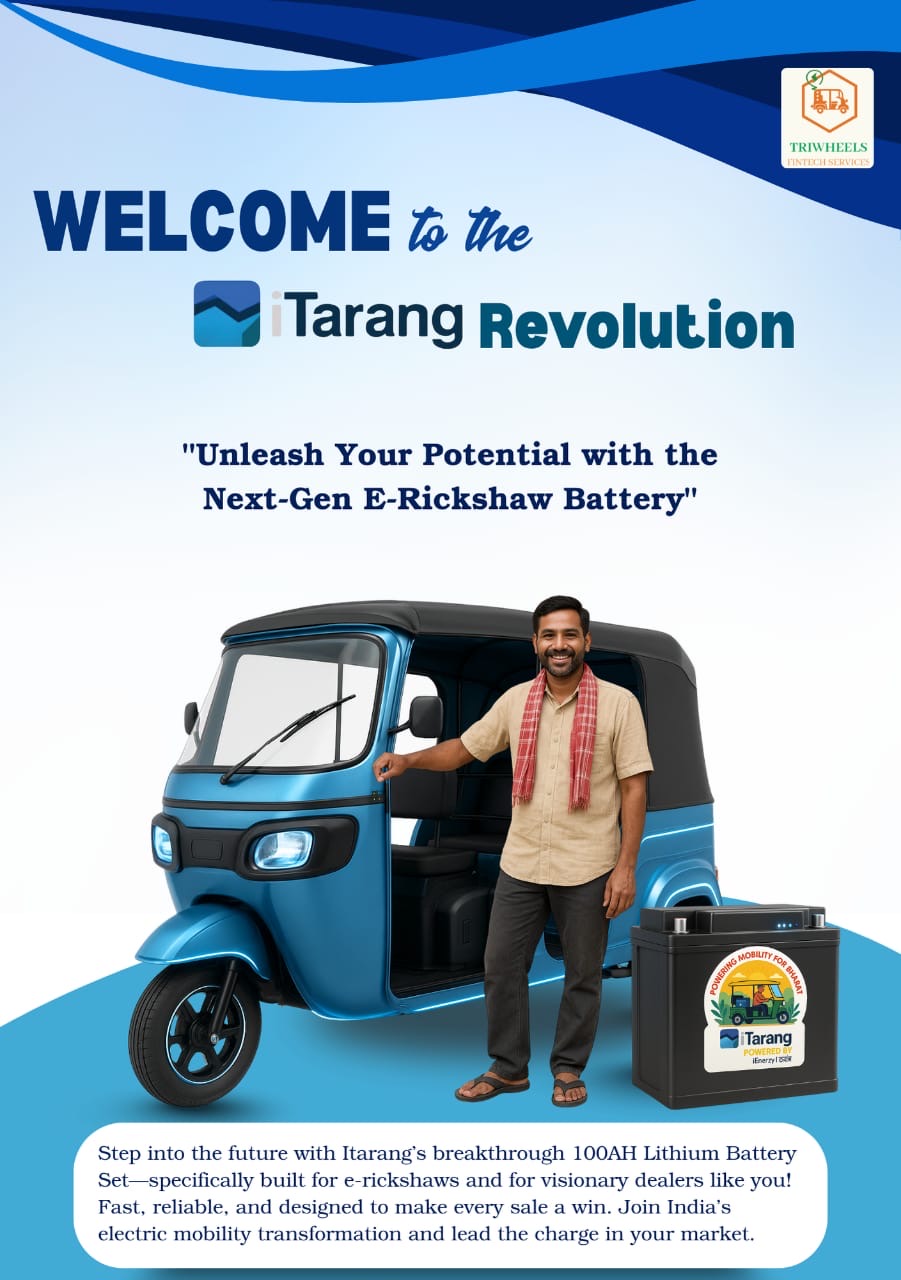 E‑rickshaw with iTarang battery